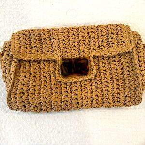 Straw cloth purse -  Brand new